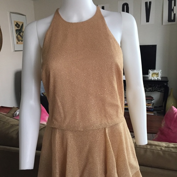 Halston Heritage Halter 3 Tier Evening Dress - Picture 2 of 6